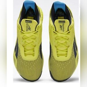 Reebok Mens Nano X Cross Trainer Running Sneaker Shoe Sz 9US  Reflective Lime